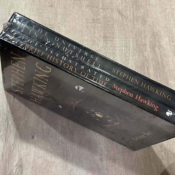 Stephen Hawking Deluxe Two Piece Book Set -  New and Sealed - Picture 2 of 6
